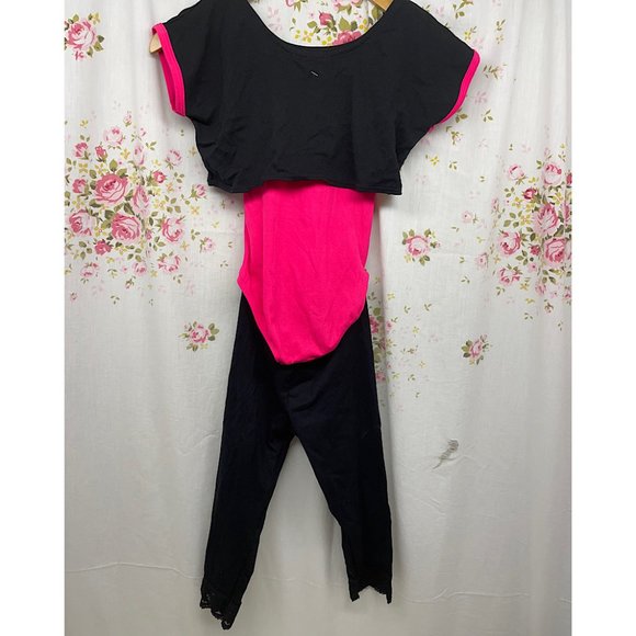 Vintage 80s kids leotard set Sz 7/8 - Picture 2 of 5